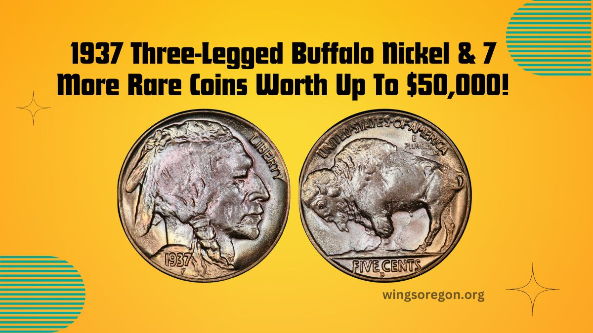 1937 Three-Legged Buffalo Nickel & 7 More Rare Coins Worth Up To $50,000!