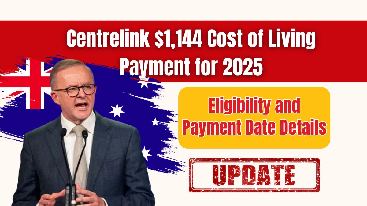 Centrelink $1,144 Cost of Living Payment for 2025 – Eligibility and Payment Date Details