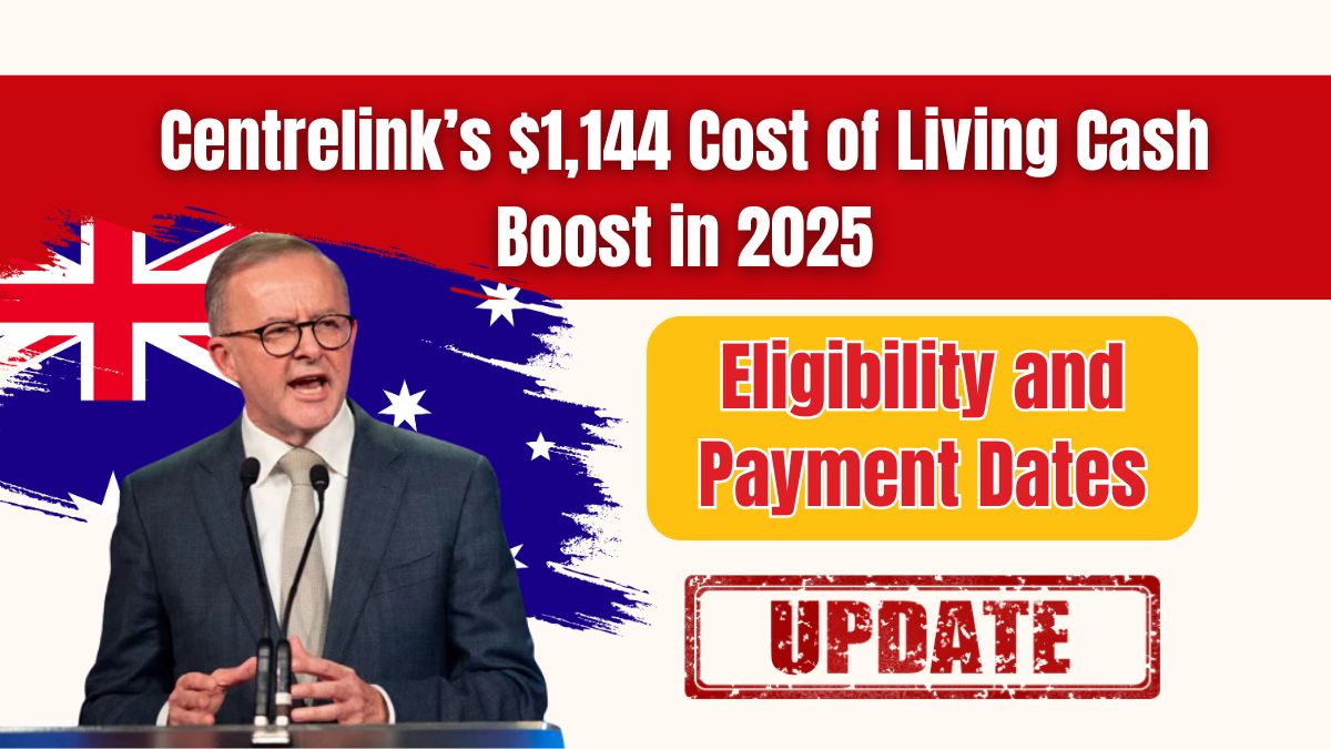 Centrelink’s $1,144 Cost of Living Cash Boost in 2025 – Eligibility and Payment Dates Explained